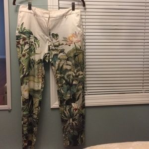 H&M Beautiful Silk Floral Pant